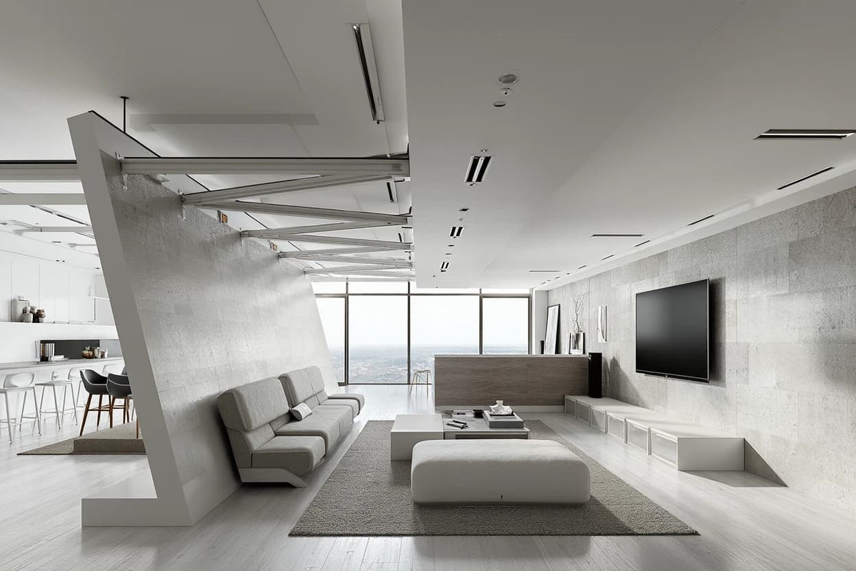 Z-Shape Room - Minimalist