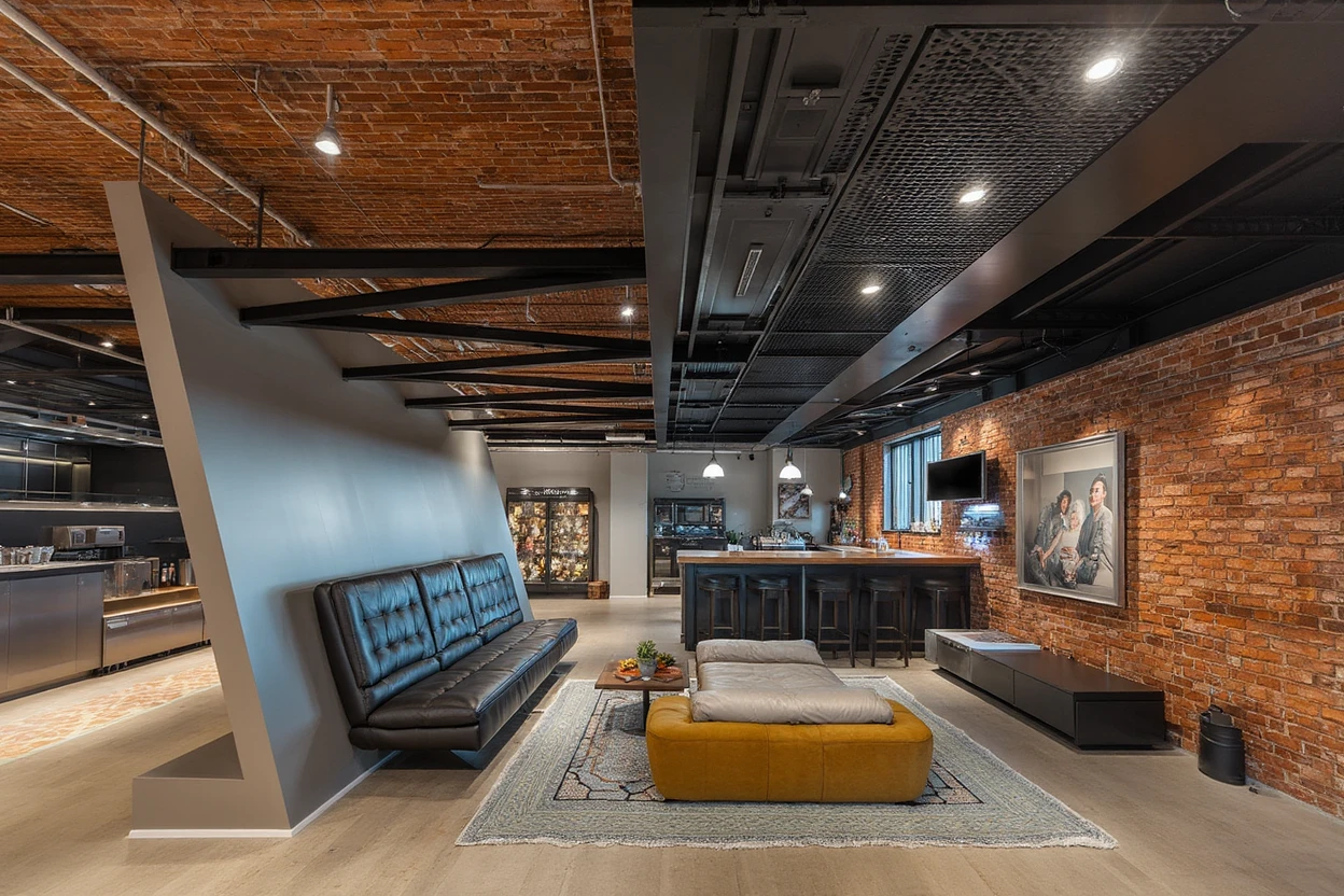 Z-Shape Room - Industrial